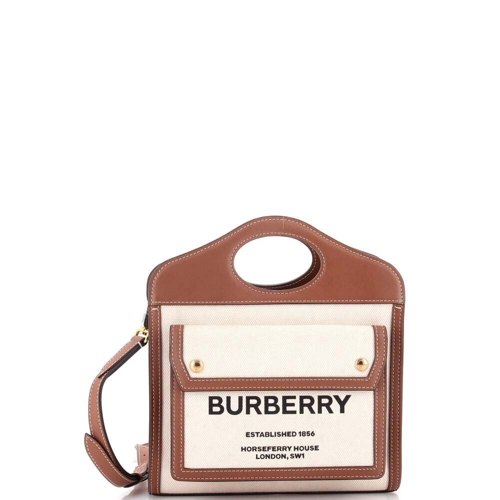 Burberry Logo Pocket Tote Canvas With #235074B78B